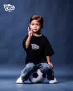 SSMZA KIDS OVERSIZED - BLACK